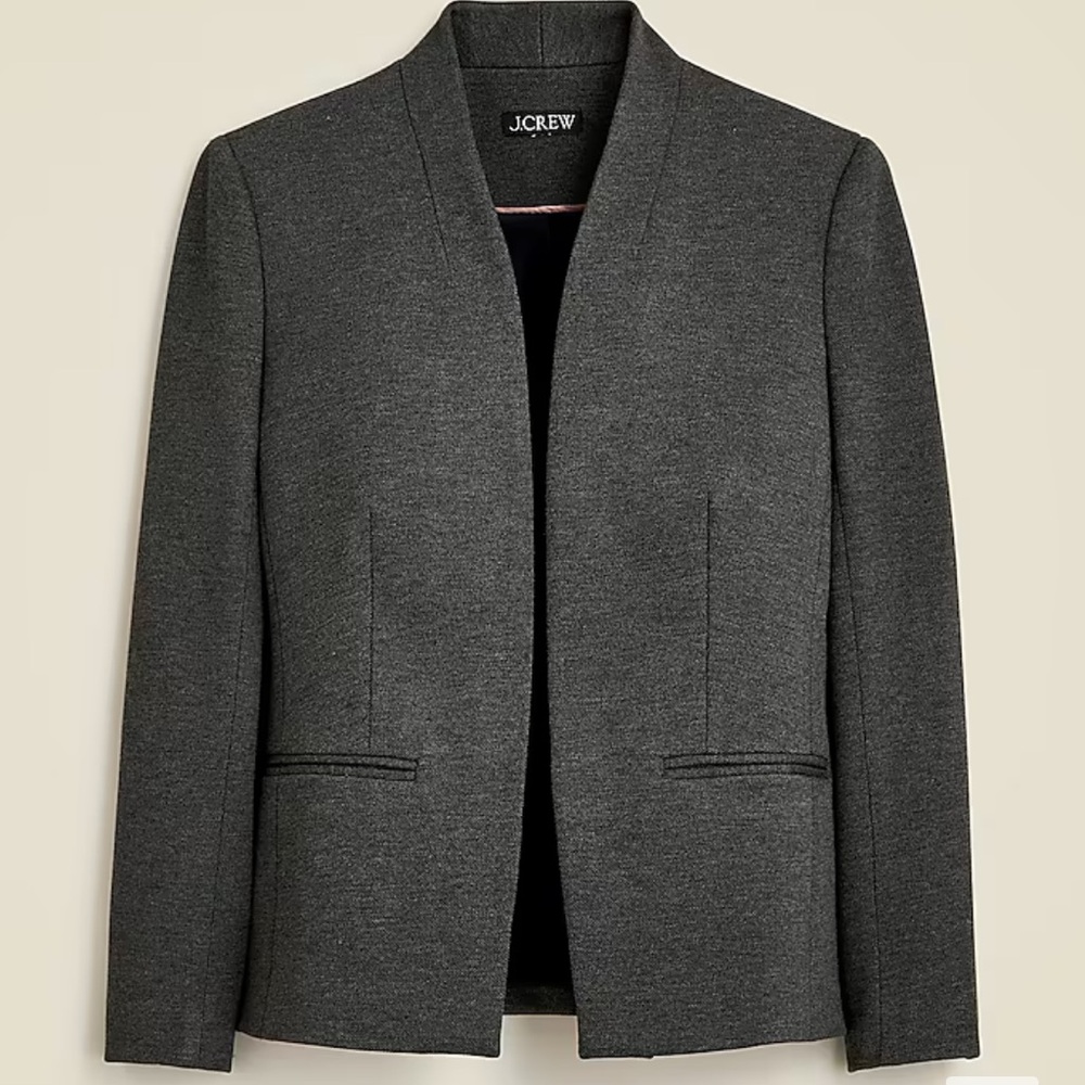 J. Crew Going out blazer in stretch twill (dove gray) NWOT